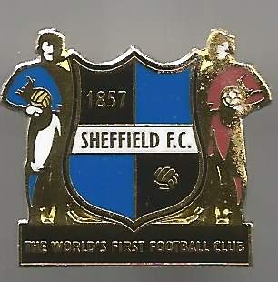 Badge Sheffield Fc blue OLDEST CLUB IN THE WORLD